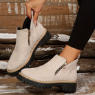 Raely | Women Boots With Side Zipper Arch Support Cushioned Insole And Sturdy Outsole For Autumn Or Office