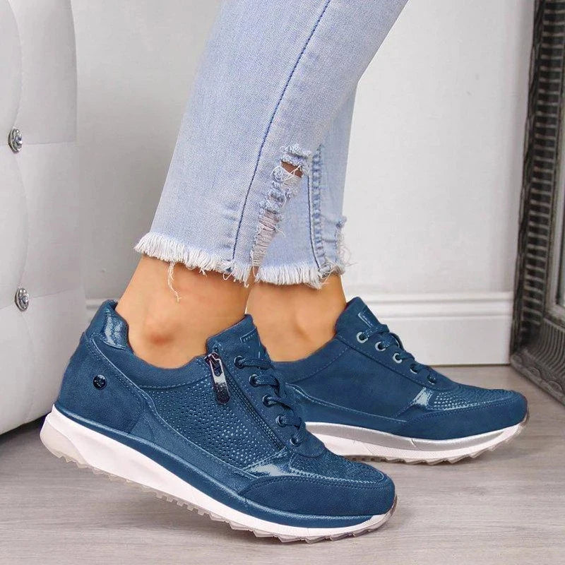 Gabri | Women Zip Up Contoured Sneakers