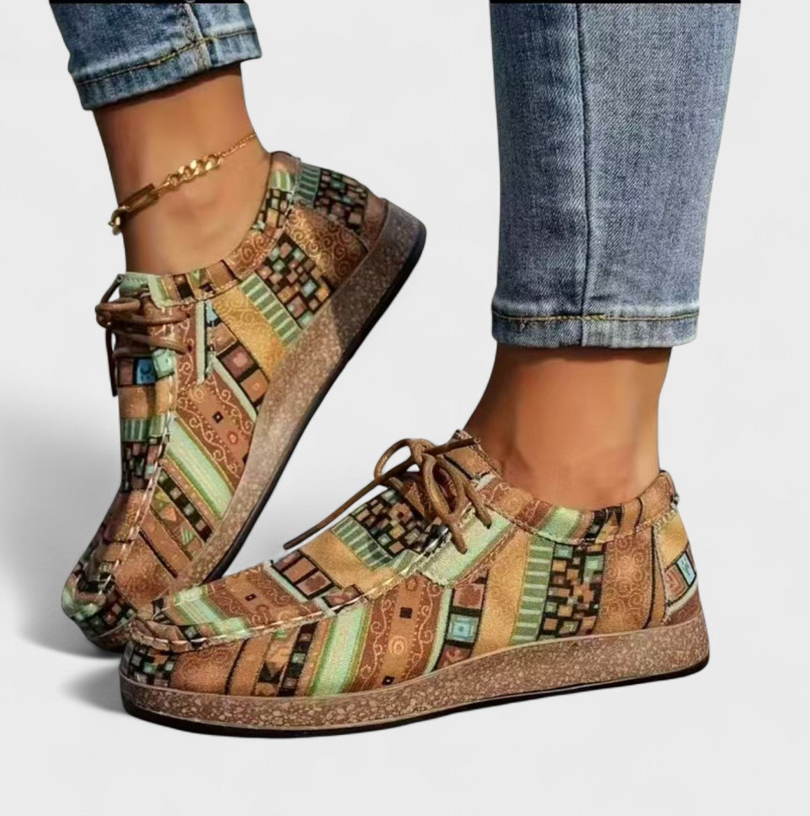 Seryphina | Women Sneakers With Shock Absorbing Sole Wide Heel Base Shaped Insole And Ventilated Upper