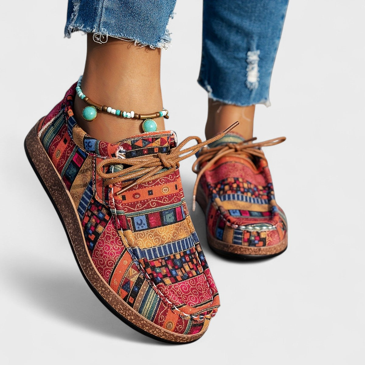 Seryphina | Women Sneakers With Shock Absorbing Sole Wide Heel Base Shaped Insole And Ventilated Upper