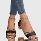 Alison | Women Heeled Sandals With Adjustable Closure And Shaped Insole For Summer Occasions Or Everyday Wear
