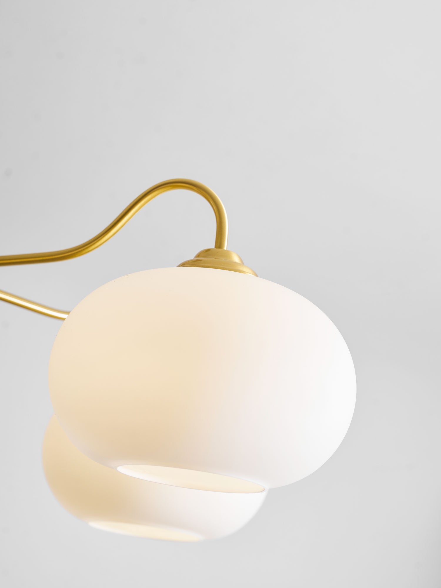 Brass Wooden Persimmon Chandelier