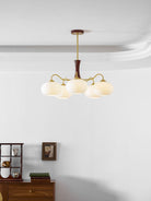 Brass Wooden Persimmon Chandelier