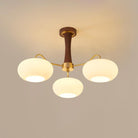 Brass Wooden Persimmon Chandelier