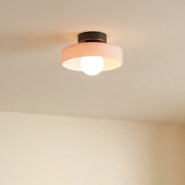 Bauhaus Round Copper Ceiling Light Modern Design