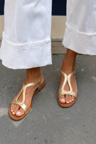 Ludovica | Women Leather Summer Sandals With Considered Design For Warm Days Or Evening Outings