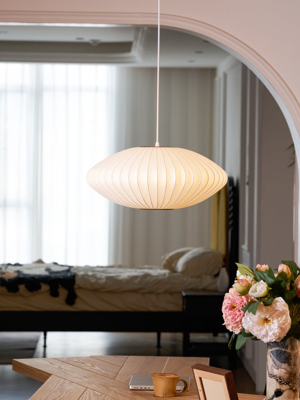 Crisscross Bubble Pendant Light