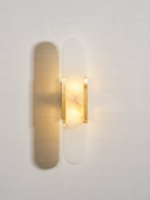 Oblong Alabaster Wall Sconce