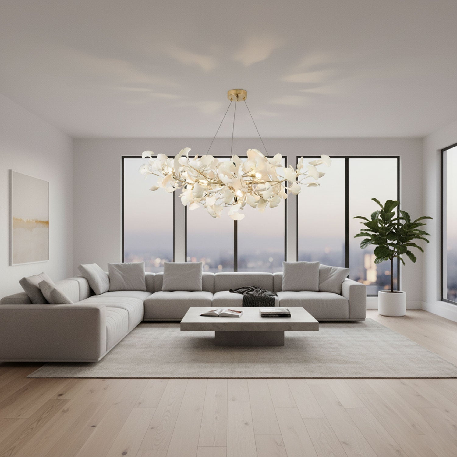 Horizon Bloom Gingko Chandelier