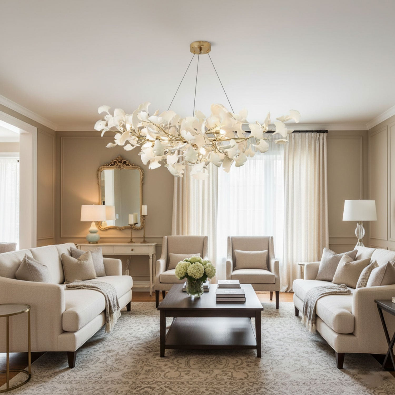 Horizon Bloom Gingko Chandelier