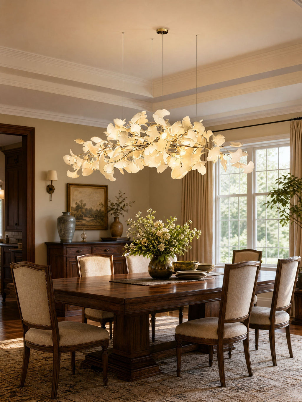 Gingko Plume Chandelier