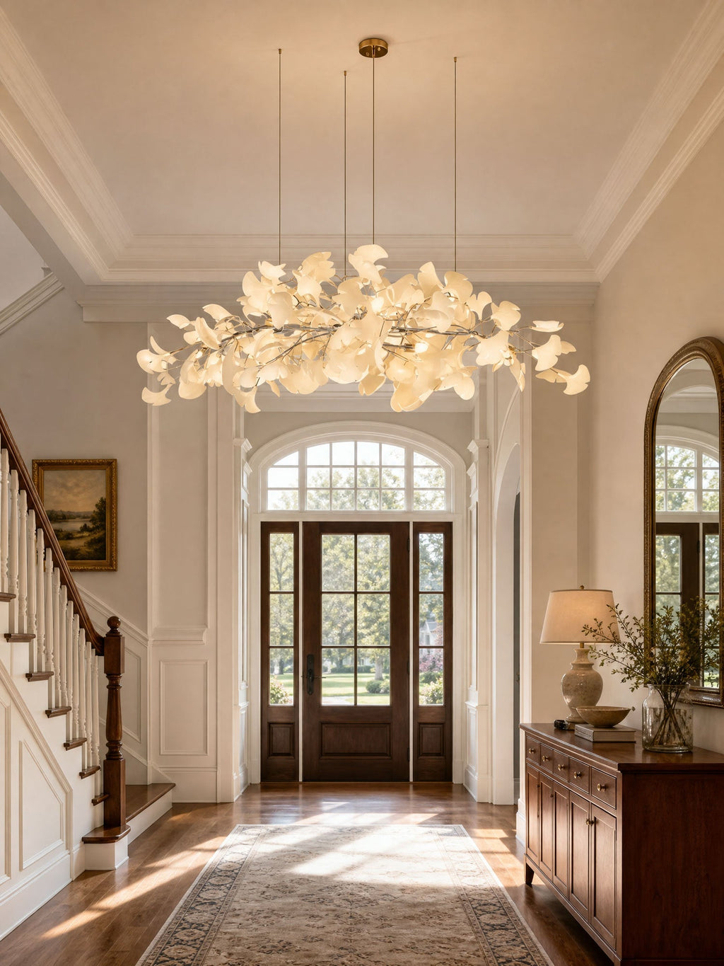Gingko Plume Chandelier
