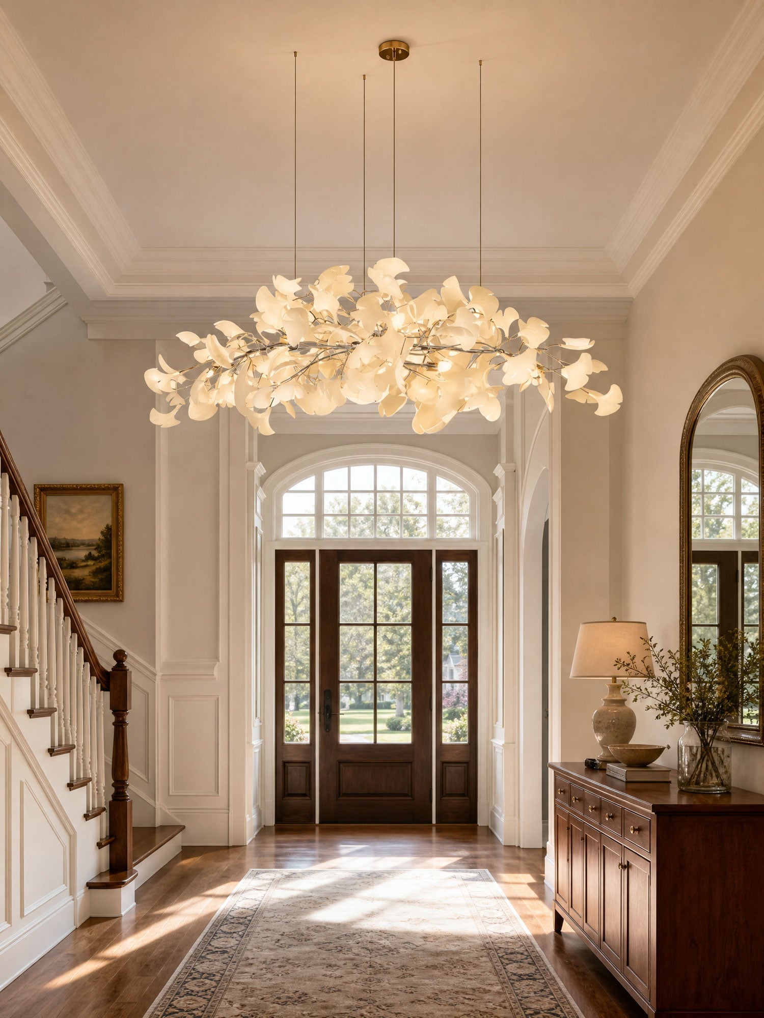 Gingko Plume Chandelier