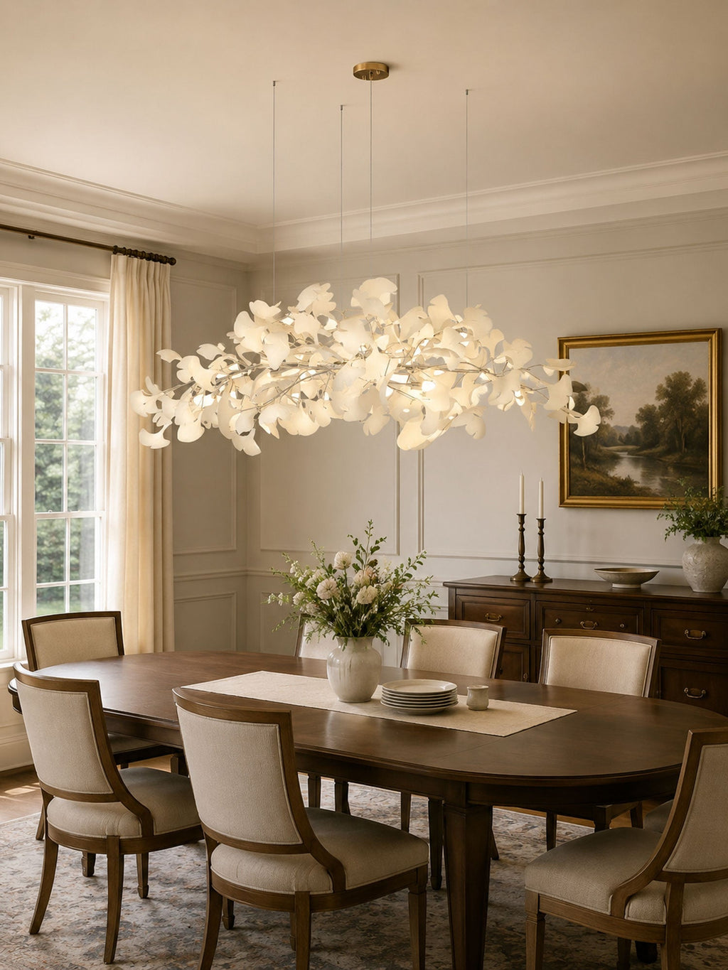 Gingko Plume Chandelier