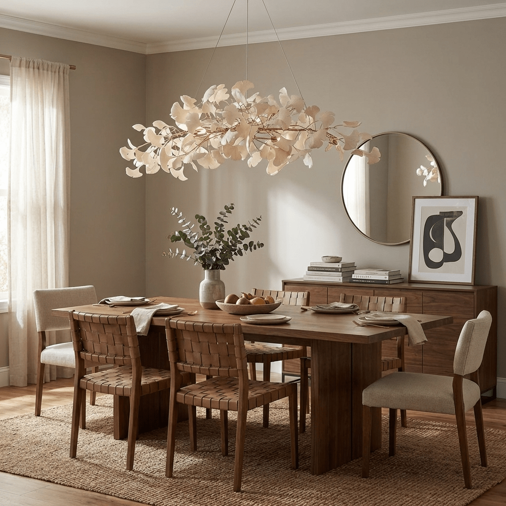 Gingko Plume Chandelier