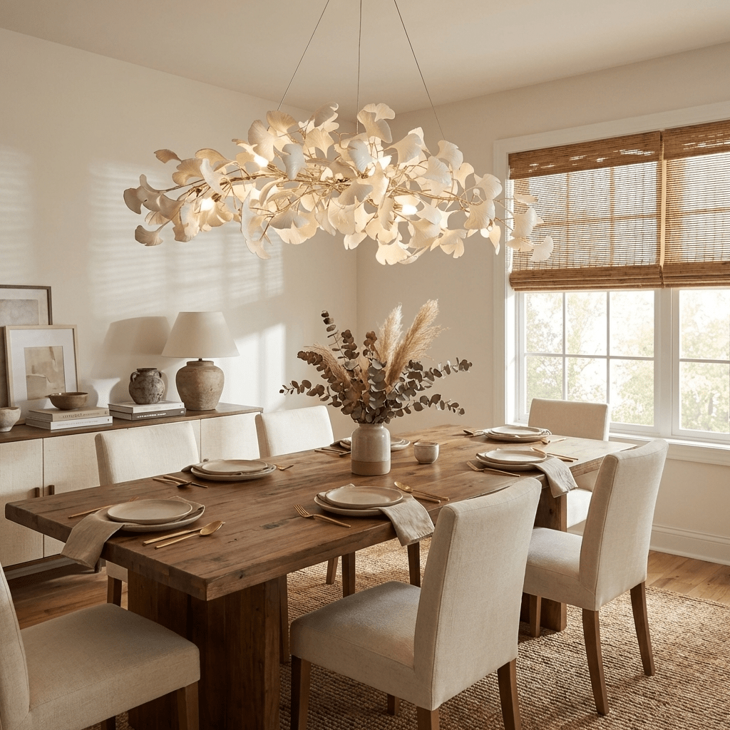 Gingko Plume Chandelier