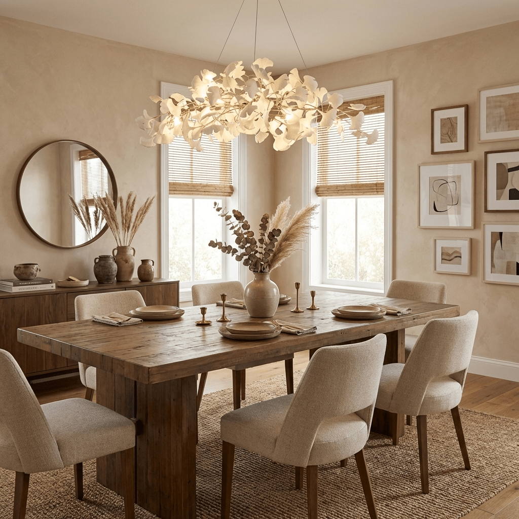 Gingko Plume Chandelier