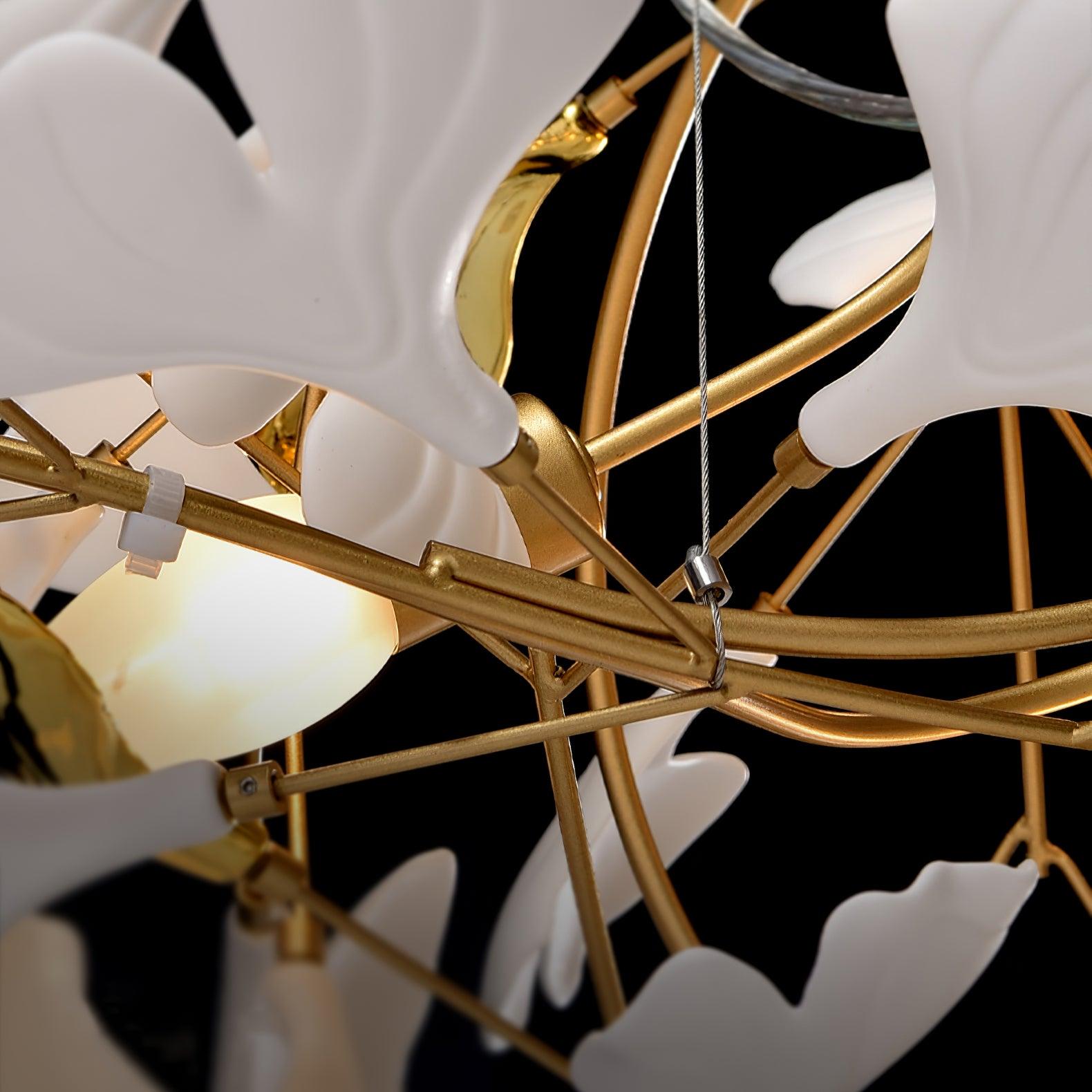 Gingko Plume Chandelier