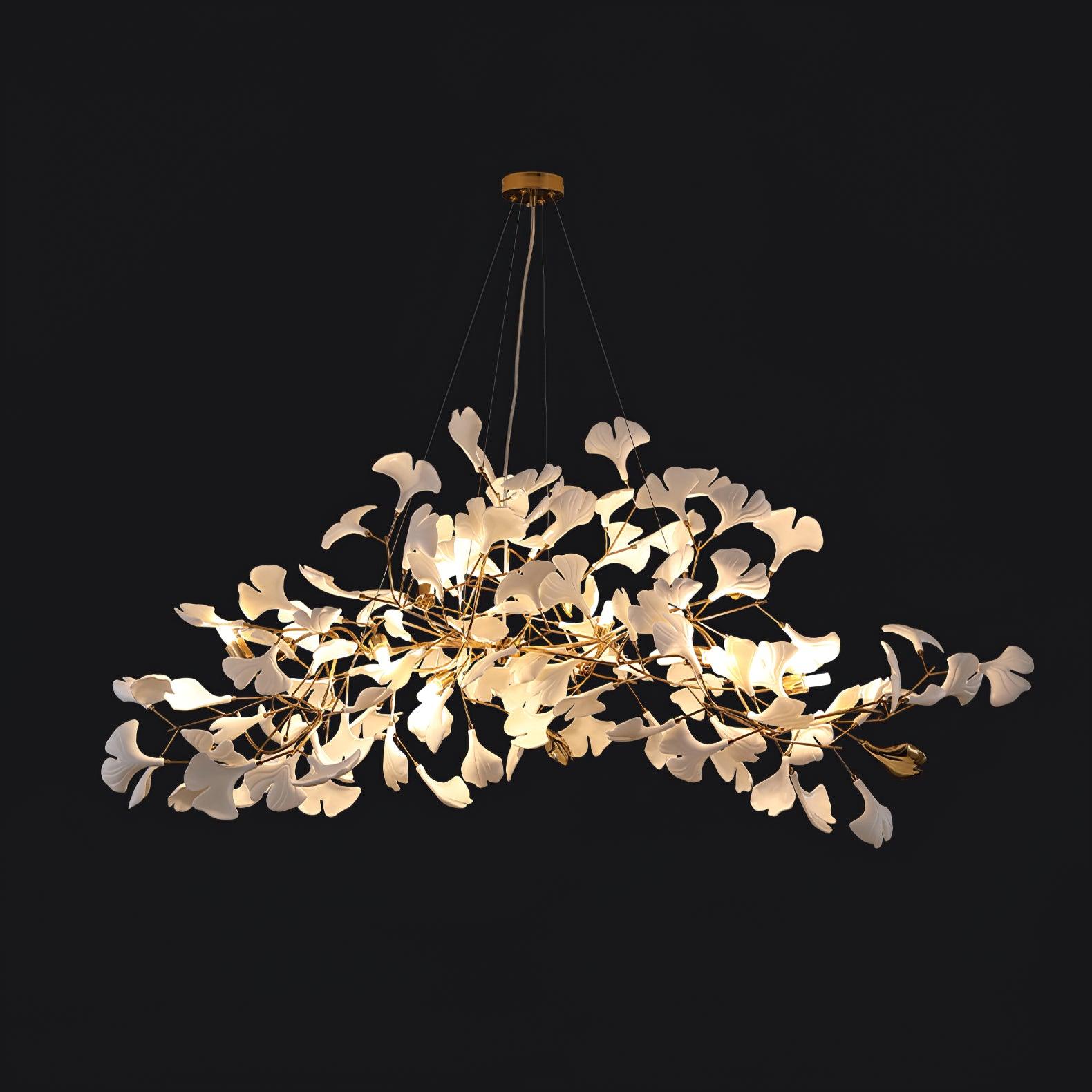 Gingko Plume Chandelier