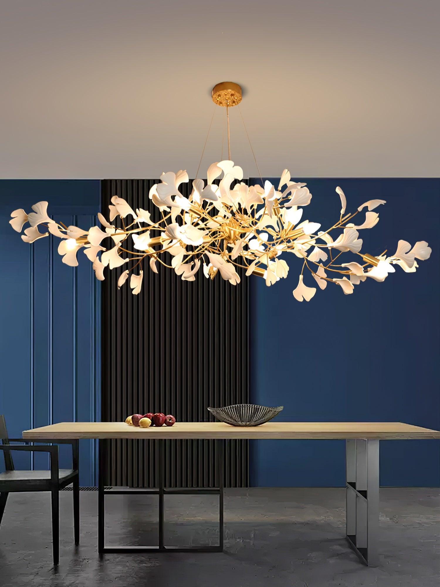 Gingko Plume Chandelier