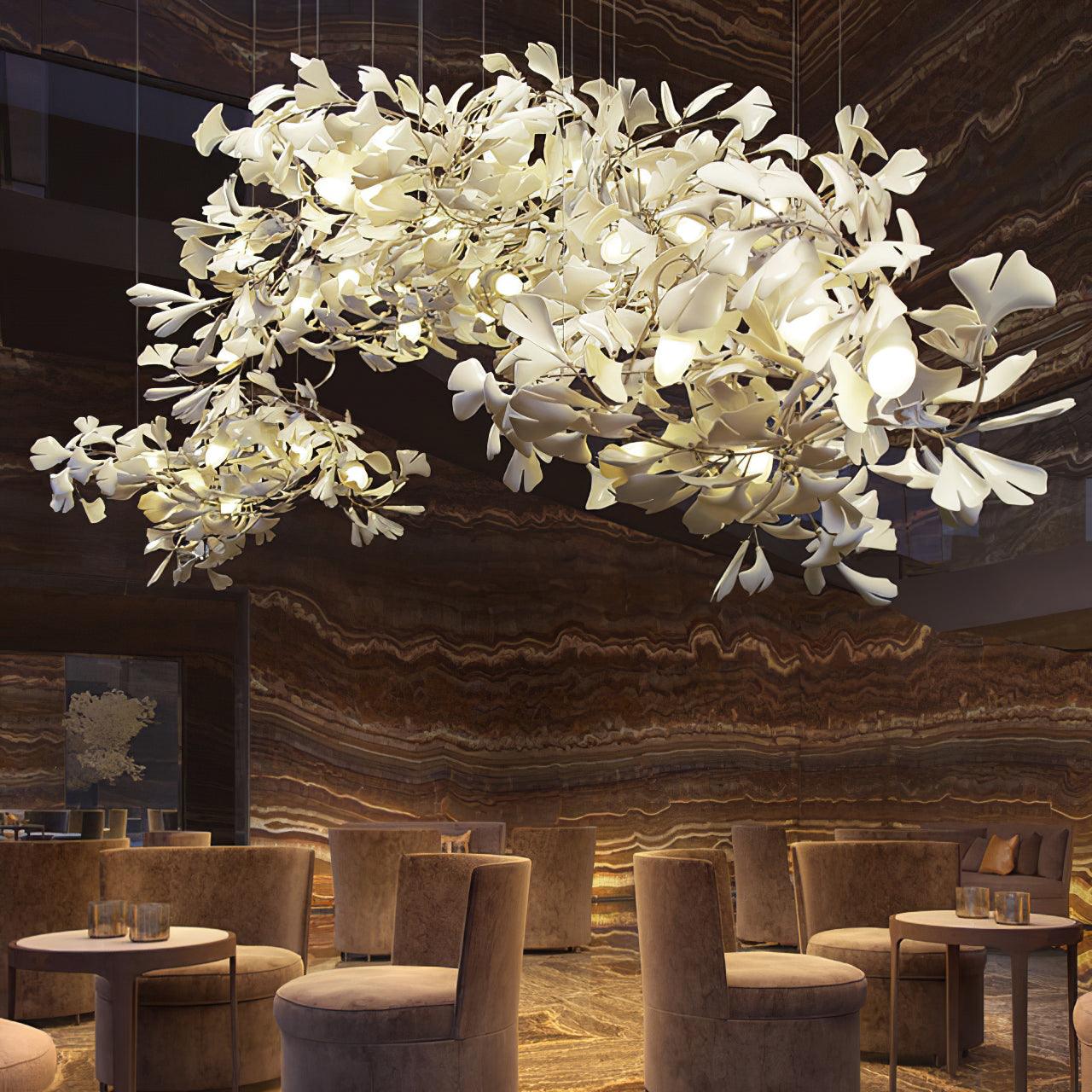 Horizon Bloom Gingko Chandelier