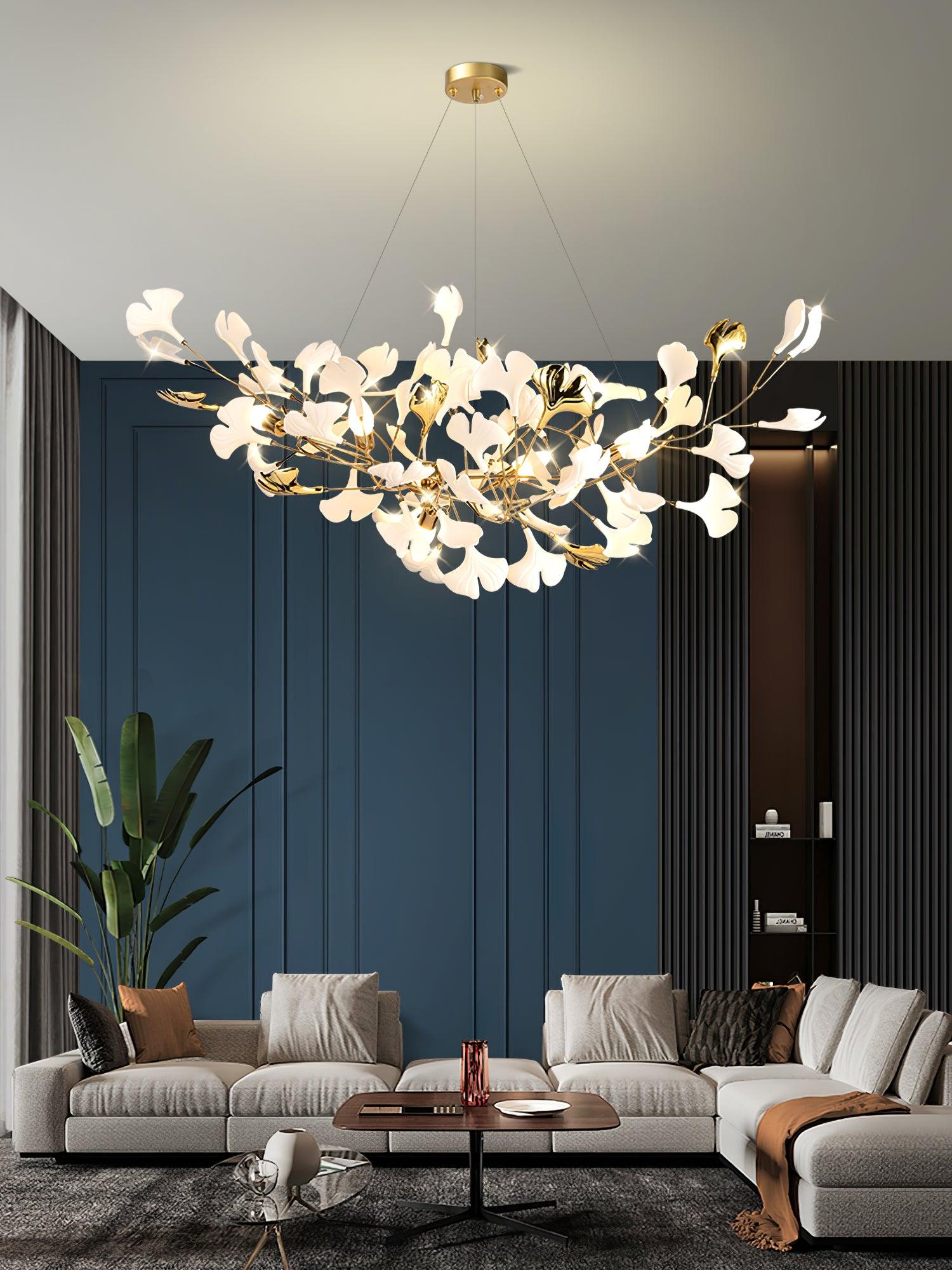 Horizon Bloom Gingko Chandelier