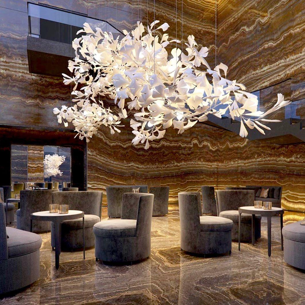 Horizon Bloom Gingko Chandelier