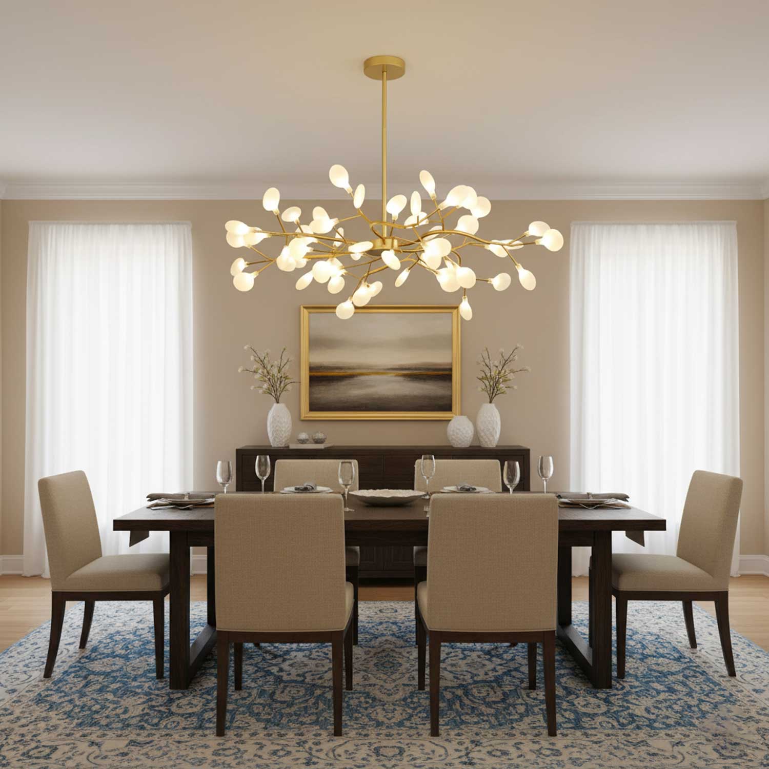 LED Firefly Sputnik Chandelier