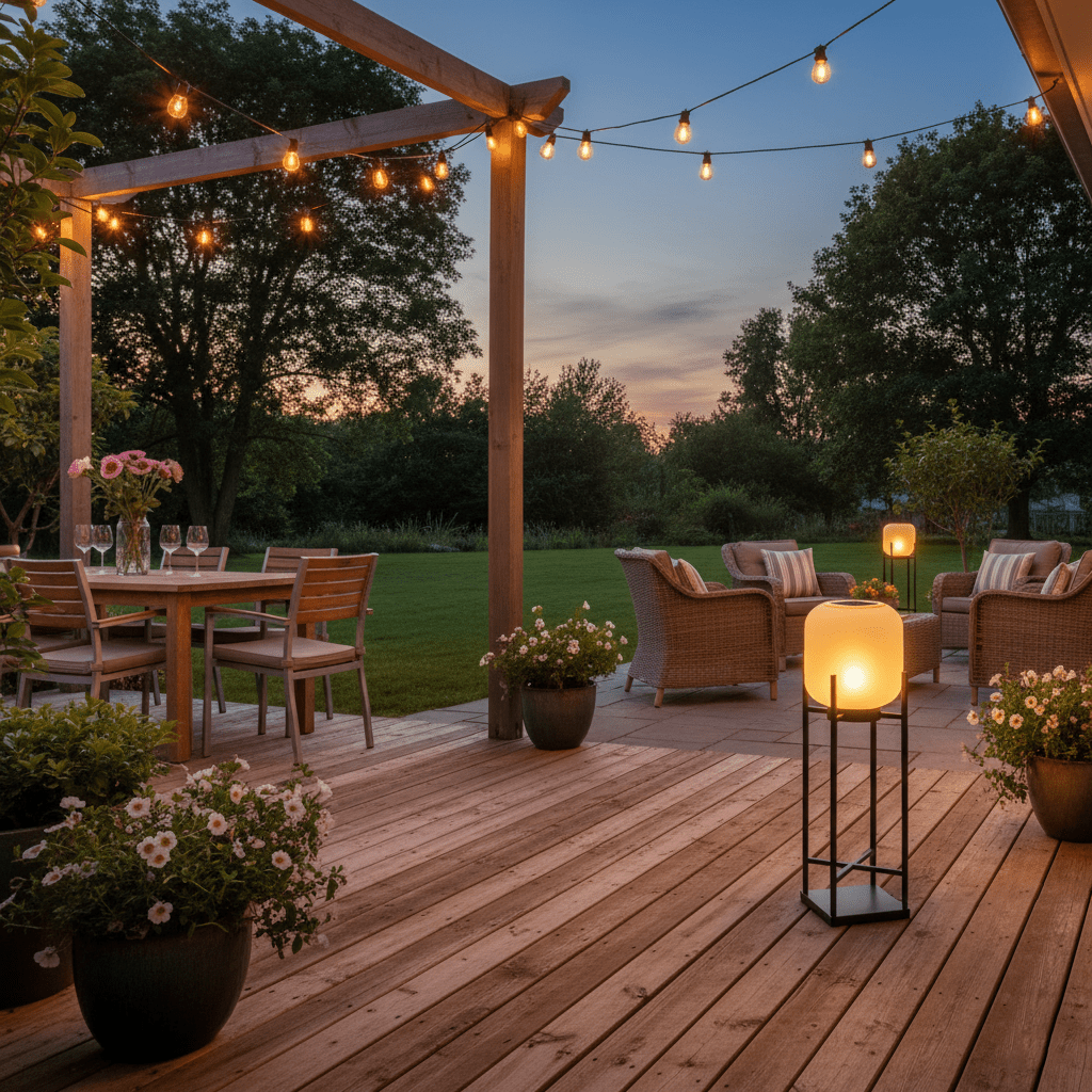 Lantern Outdoor Solar Floor Lamp