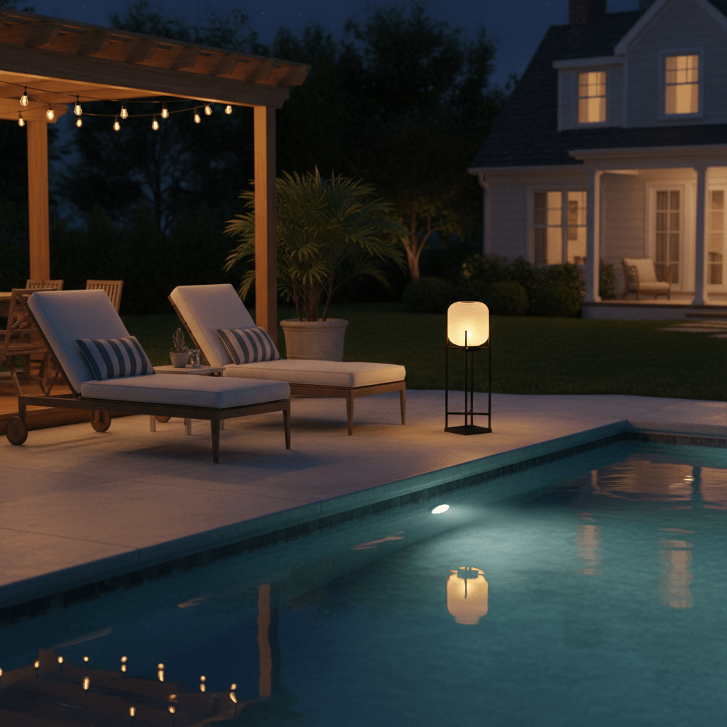 Lantern Outdoor Solar Floor Lamp