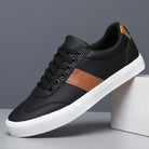 Vicci | Men Faux Leather Trainers With Cushioned Insole And Rubber Sole For Dressing Up Or Casual Days