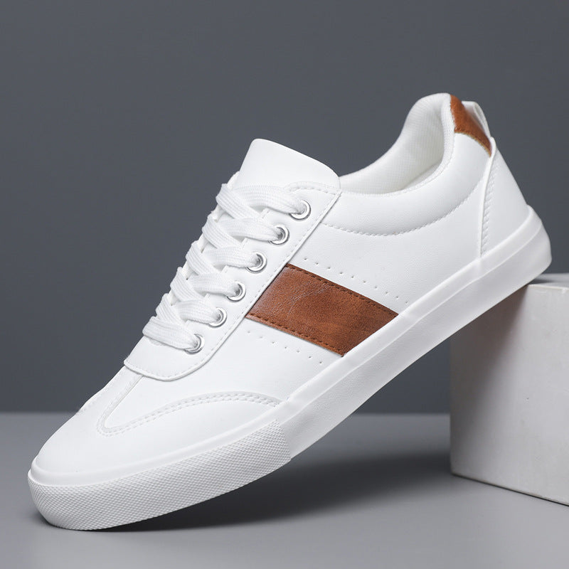 Vicci | Men Faux Leather Trainers With Cushioned Insole And Rubber Sole For Dressing Up Or Casual Days