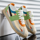 Dalston | Men Retro Suede And Mesh Trainers With Bold Multi Panel Design And Sculpted Grip Sole For Street Wear