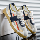 Dalston | Men Retro Suede And Mesh Trainers With Bold Multi Panel Design And Sculpted Grip Sole For Street Wear