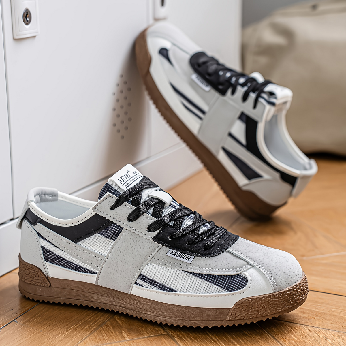 Dalston | Men Retro Suede And Mesh Trainers With Bold Multi Panel Design And Sculpted Grip Sole For Street Wear