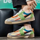 Dalston | Men Retro Suede And Mesh Trainers With Bold Multi Panel Design And Sculpted Grip Sole For Street Wear