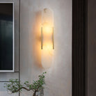 Oblong Alabaster Wall Sconce