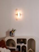 Oblong Alabaster Wall Sconce