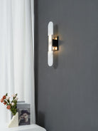 Oblong Alabaster Wall Sconce