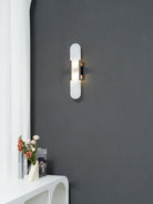 Oblong Alabaster Wall Sconce