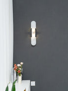 Oblong Alabaster Wall Sconce
