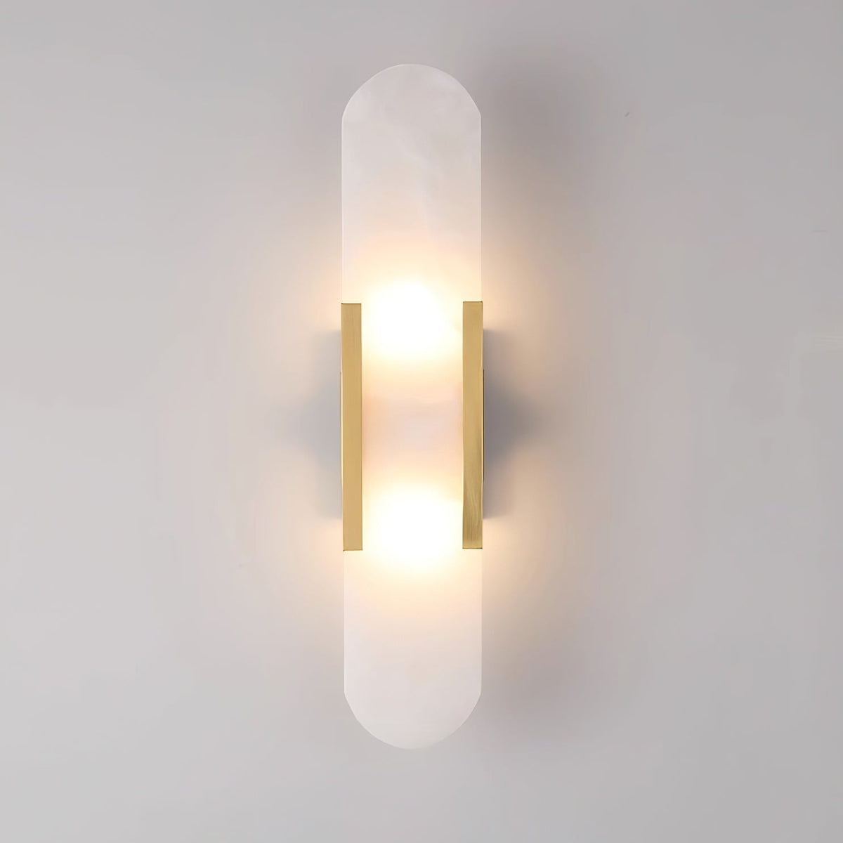 Oblong Alabaster Wall Sconce