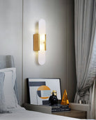 Oblong Alabaster Wall Sconce