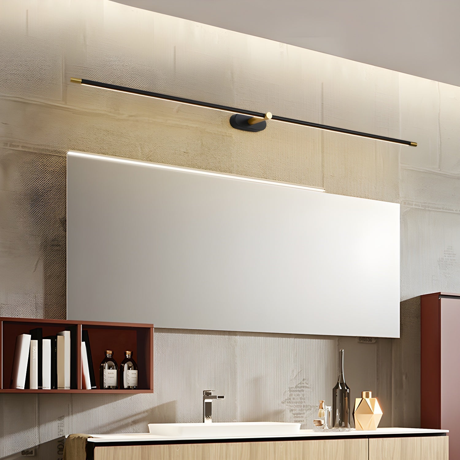 Minimalist Linear Rechargeable Wall Lamp