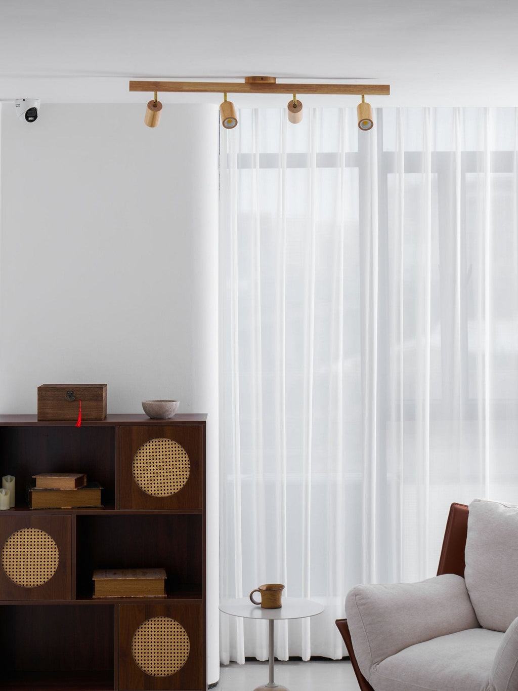 Natural Wood Beam Spotlight Light