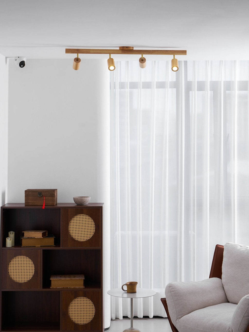 Natural Wood Beam Spotlight Light