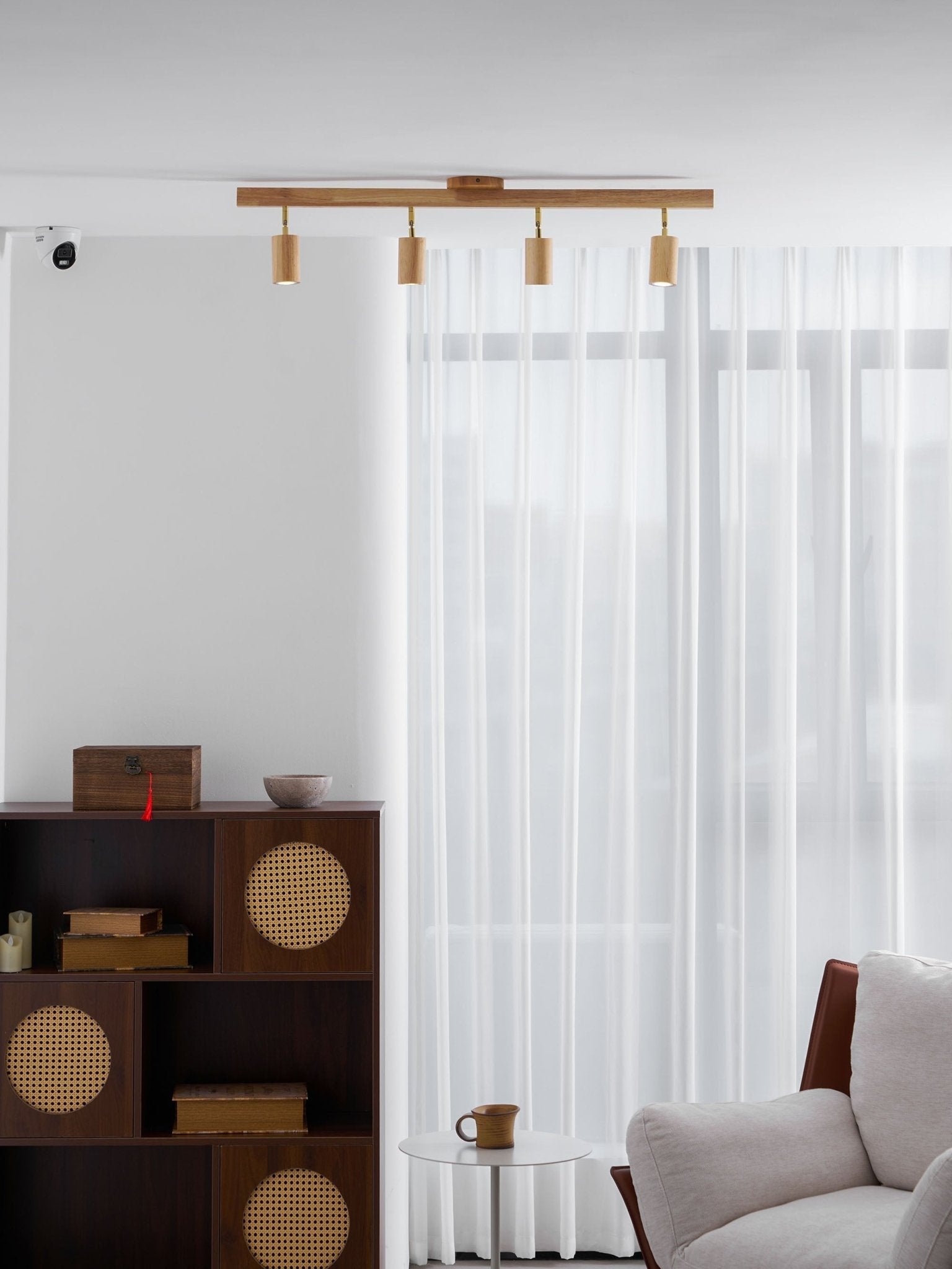 Natural Wood Beam Spotlight Light