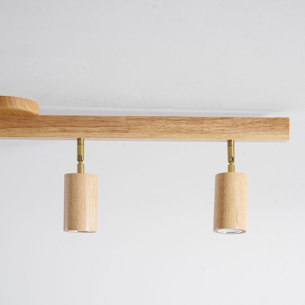 Natural Wood Beam Spotlight Light