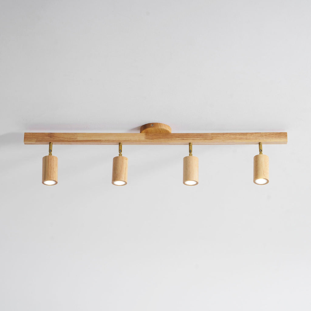 Natural Wood Beam Spotlight Light