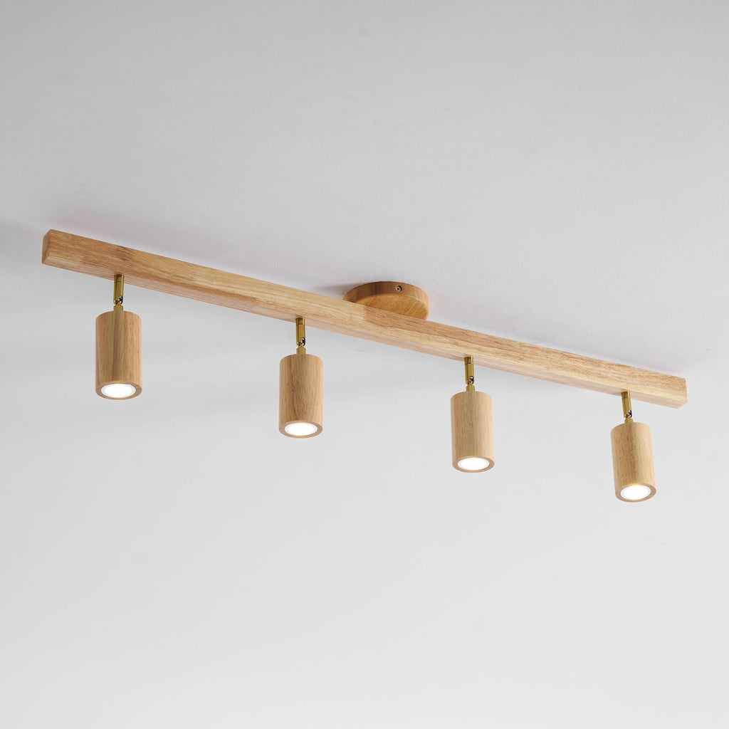 Natural Wood Beam Spotlight Light